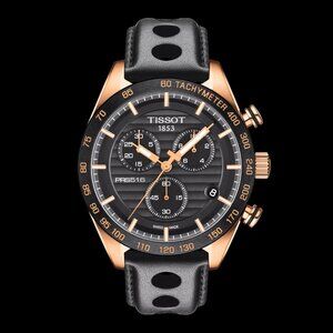Tissot Men's Brand New Black & Gold Watch - Prs 516, 42mm Retail $895, Sale $550